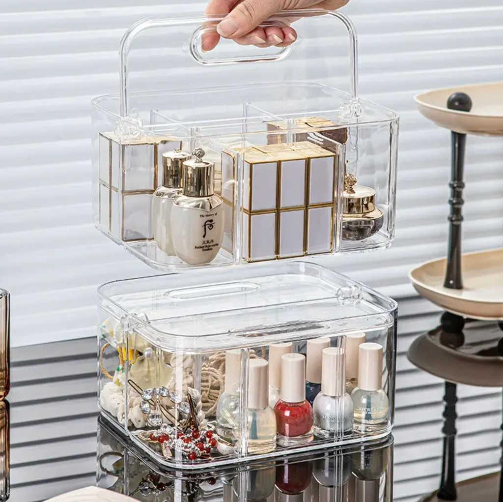 Portable Travel Makeup Organizer – Stylish Cosmetic & Beauty Storage Case