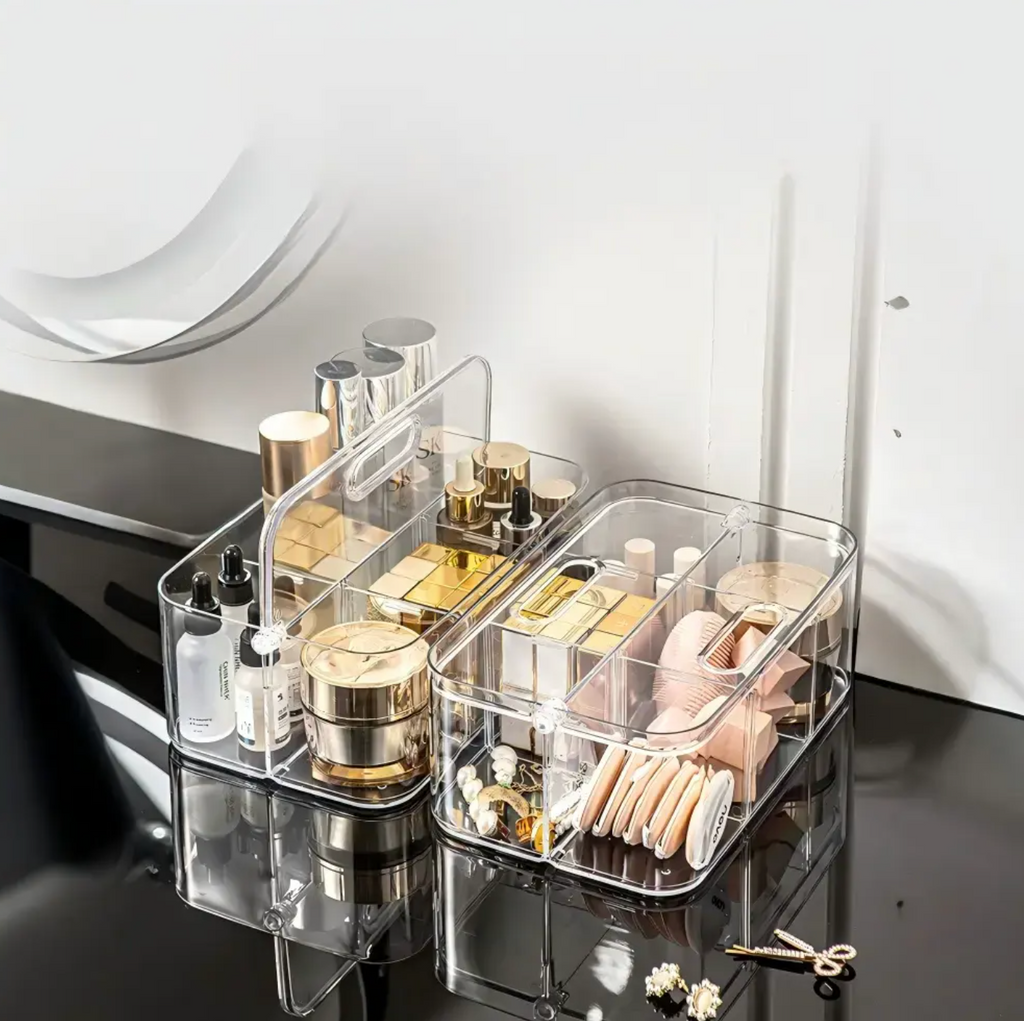 Portable Travel Makeup Organizer – Stylish Cosmetic & Beauty Storage Case
