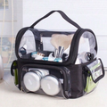 Clear Waterproof Makeup Travel Case with Shoulder Strap – Spacious Cosmetic Organizer Bag