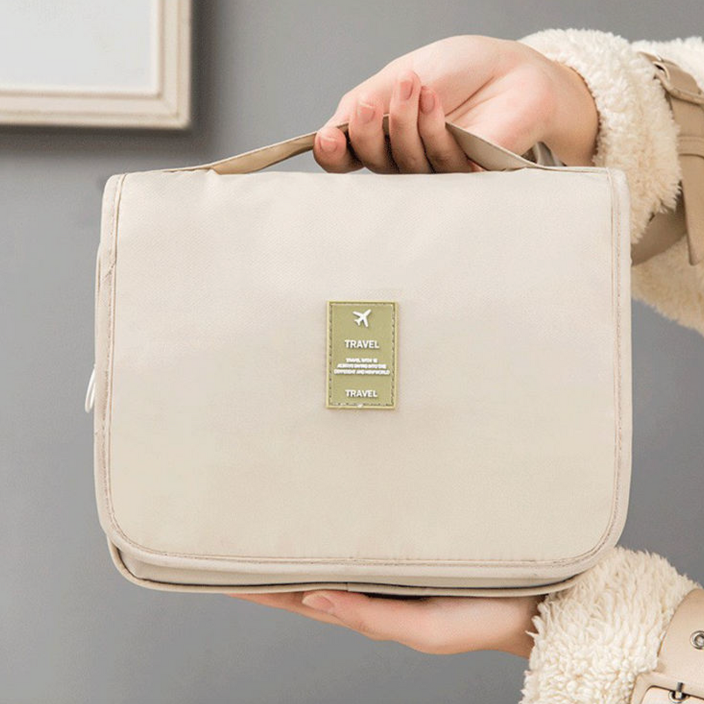 Multi-Function Travel Makeup Organizer – Elegant Cosmetic & Beauty Storage Bag